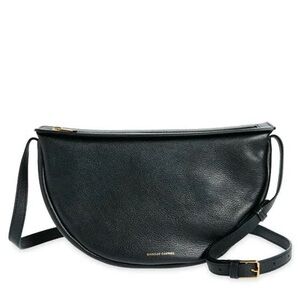 MANSUR GAVRIEL MOON SLING LEATHER CROSSBODY BAG IN BLACK NEW NO TAGS NWOT